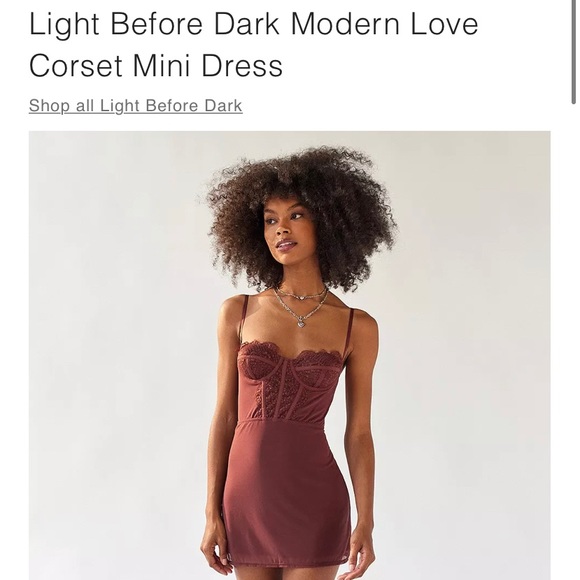 modern love corset dress Light Before Dark Modern Love Corset Mini Dress